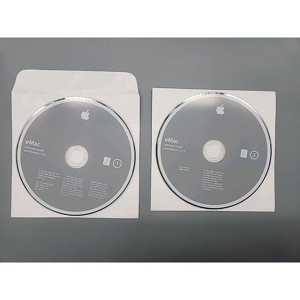 Apple eMac User Guide Software 2004 Install and Restore OS X 10.3.4